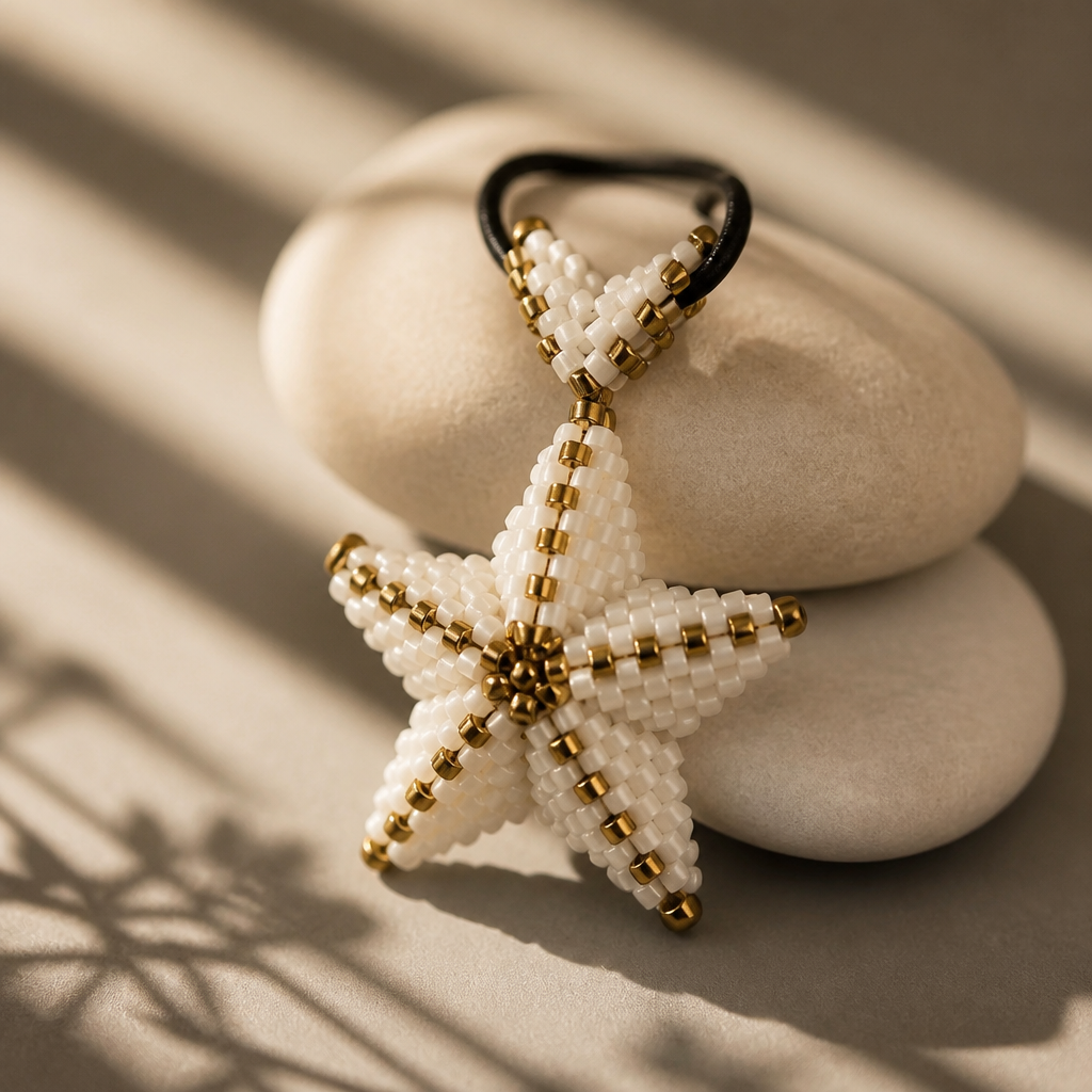 Beaded Starfish Pendant